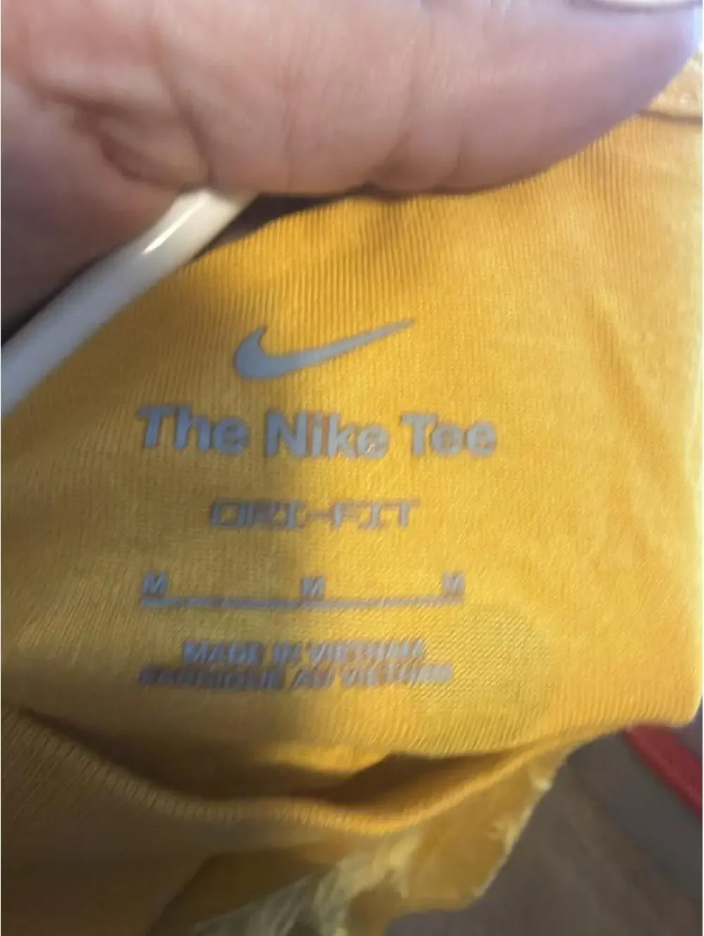 Nike Tune Squad Yellow Dri-Fit T-Shirt Medium